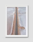 West Oz Salt Lake - Art Print - Traditional Frame - White - Portrait