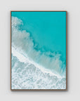 West Beach White Wash ii - Esperance - Art Print - Float Frame Canvas - Raw Oak - Portrait