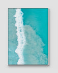 West Beach White Wash iii - Esperance - Art Print - Float Frame Canvas - White - Portrait