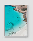 Blue Haven Blues - Esperance - Art Print - Float Frame Canvas - White - Portrait