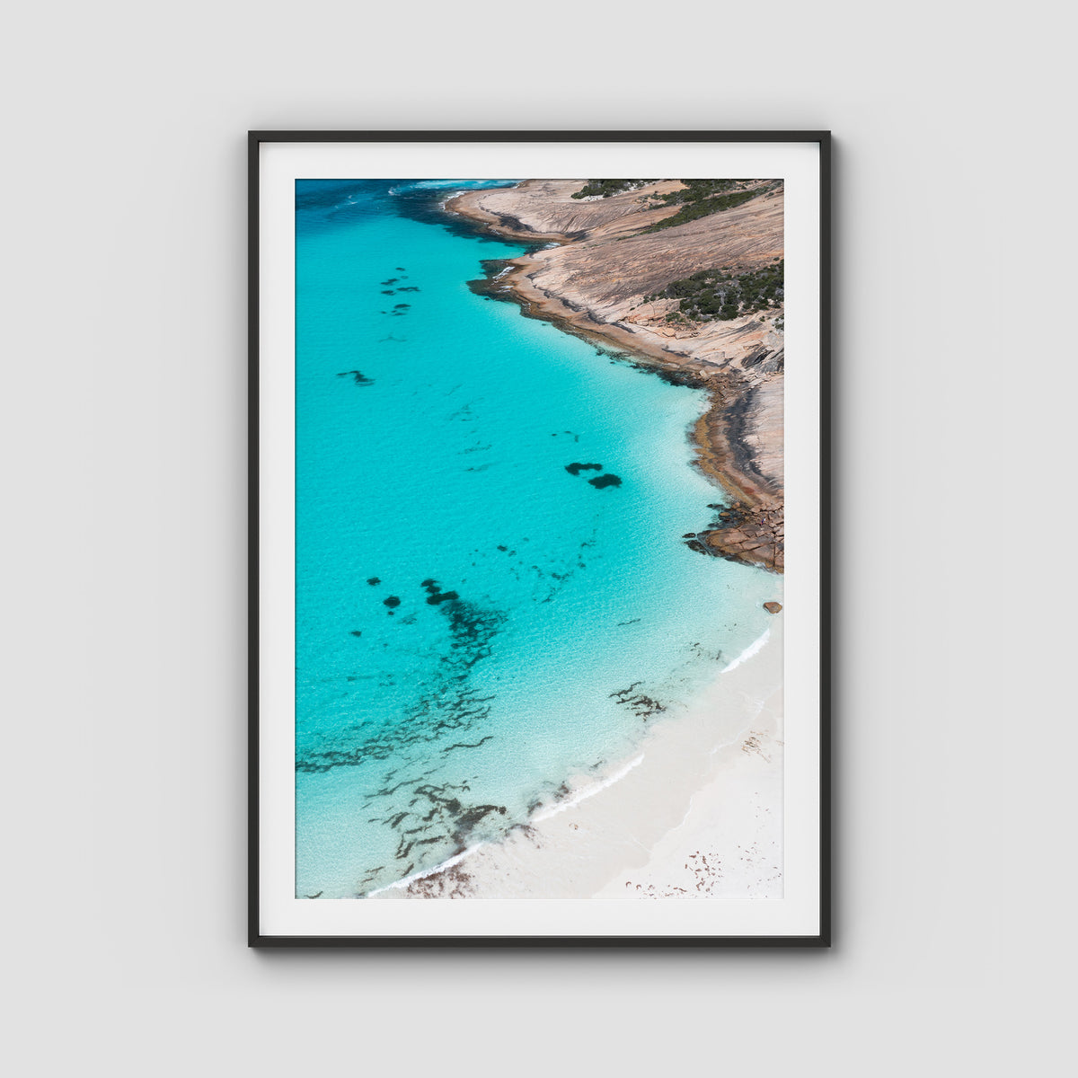 Blue Haven Blues - Esperance - Art Print - Traditional Frame - Black - Portrait