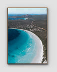 Lucky Bay - Esperance - Art Print - Float Frame Canvas - Raw Oak - Portrait