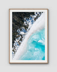 Lucky Bay Symmetry - Esperance - Art Print - Traditional Frame - Raw Oak - Portrait