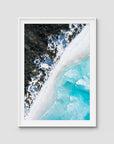 Lucky Bay Symmetry - Esperance - Art Print - Traditional Frame - White - Portrait