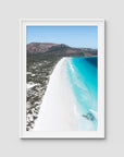 Le Grand Beach - Esperance - Art Print - Traditional Frame - White - Portrait