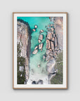 Elephant Rocks Denmark - Art Print - Traditional Frame - Raw Oak - Portrait