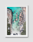 Elephant Rocks Denmark - Art Print - Traditional Frame - White - Portrait