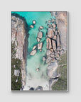 Elephant Rocks Denmark - Art Print - Float Frame Canvas - White - Portrait