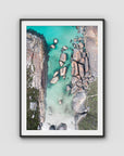 Elephant Rocks Denmark - Art Print - Traditional Frame - Black - Portrait