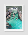 Elephant Rocks Denmark ii - Art Print - Traditional Frame - White - Portrait