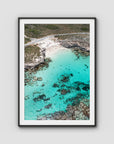 Little Salmon Bay - Rottnest Island - Art Print - Traditional Frame - Black - Portrait