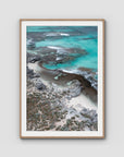 Salmon Bay Curves - Art Print - Traditional Frame - Raw Oak - Portrait