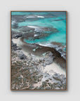 Salmon Bay Curves - Art Print - Float Frame Canvas - Raw Oak - Portrait