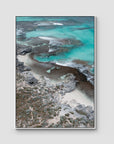 Salmon Bay Curves - Art Print - Float Frame Canvas - White - Portrait