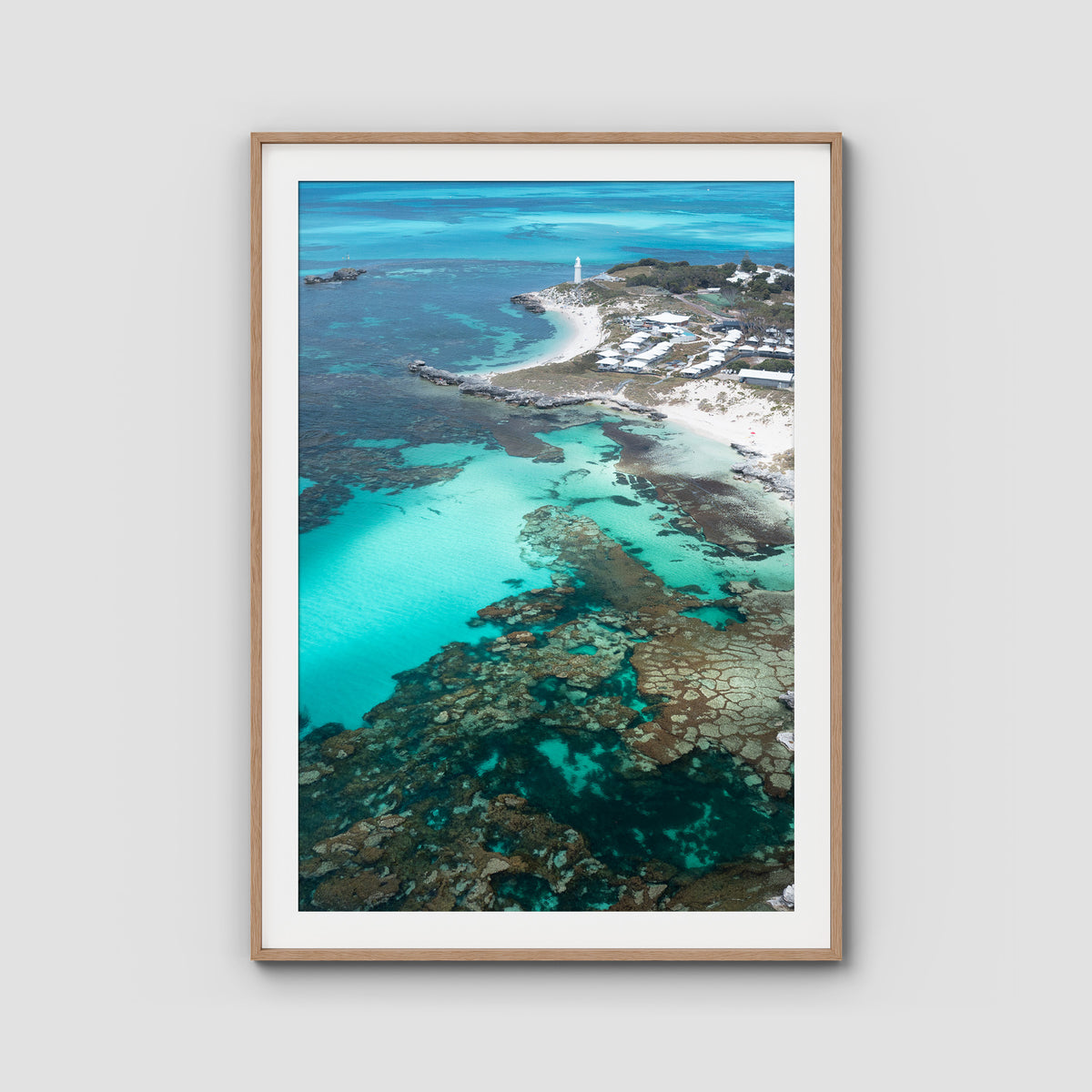 The Basin - Art Print - Traditional Frame - Raw Oak - Portrait