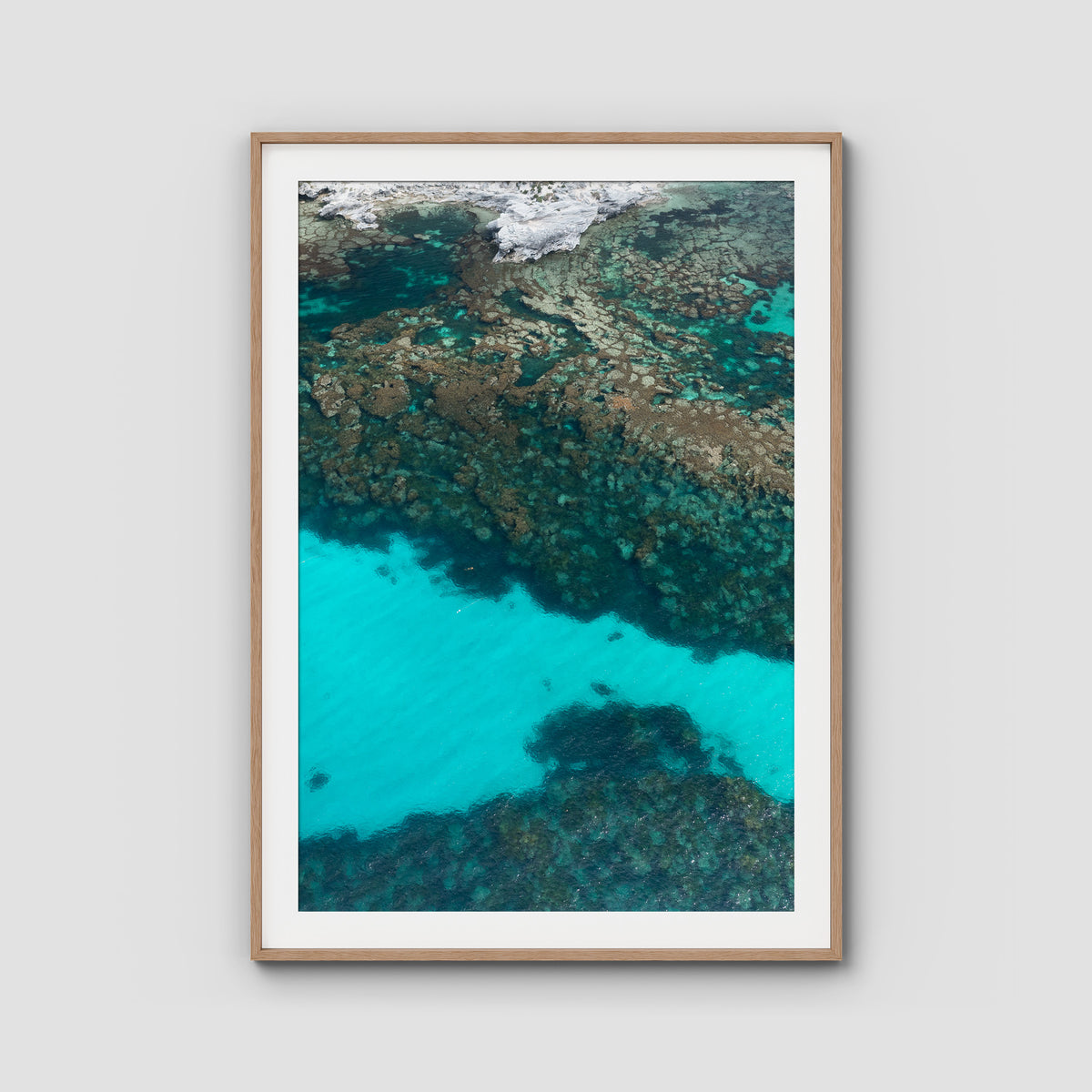 The Basin ii - Art Print - Traditional Frame - Raw Oak - Portrait
