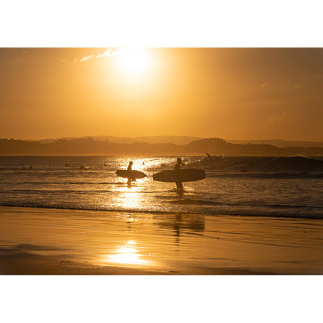 Snapper Rocks Sunset Paddle - Gold Coast - Art Print