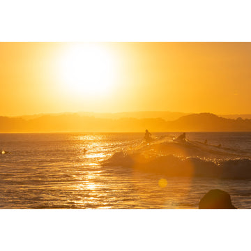 Snapper Rocks Sunset Surf - Gold Coast - Art Print