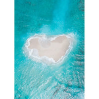 Love Heart Sand Bank - Mentawai - Art Print Tidaltones